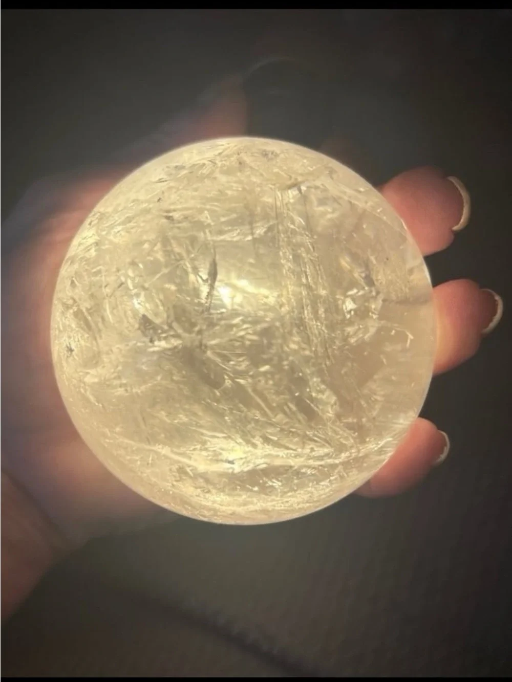 Clear Quartz Crystal Sphere
